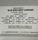 2017 BLUE BIRD SCHOOL BUS Auction Photo