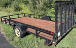 2016 SURE-TRAC 14' UTILITY TRAILER Auction Photo