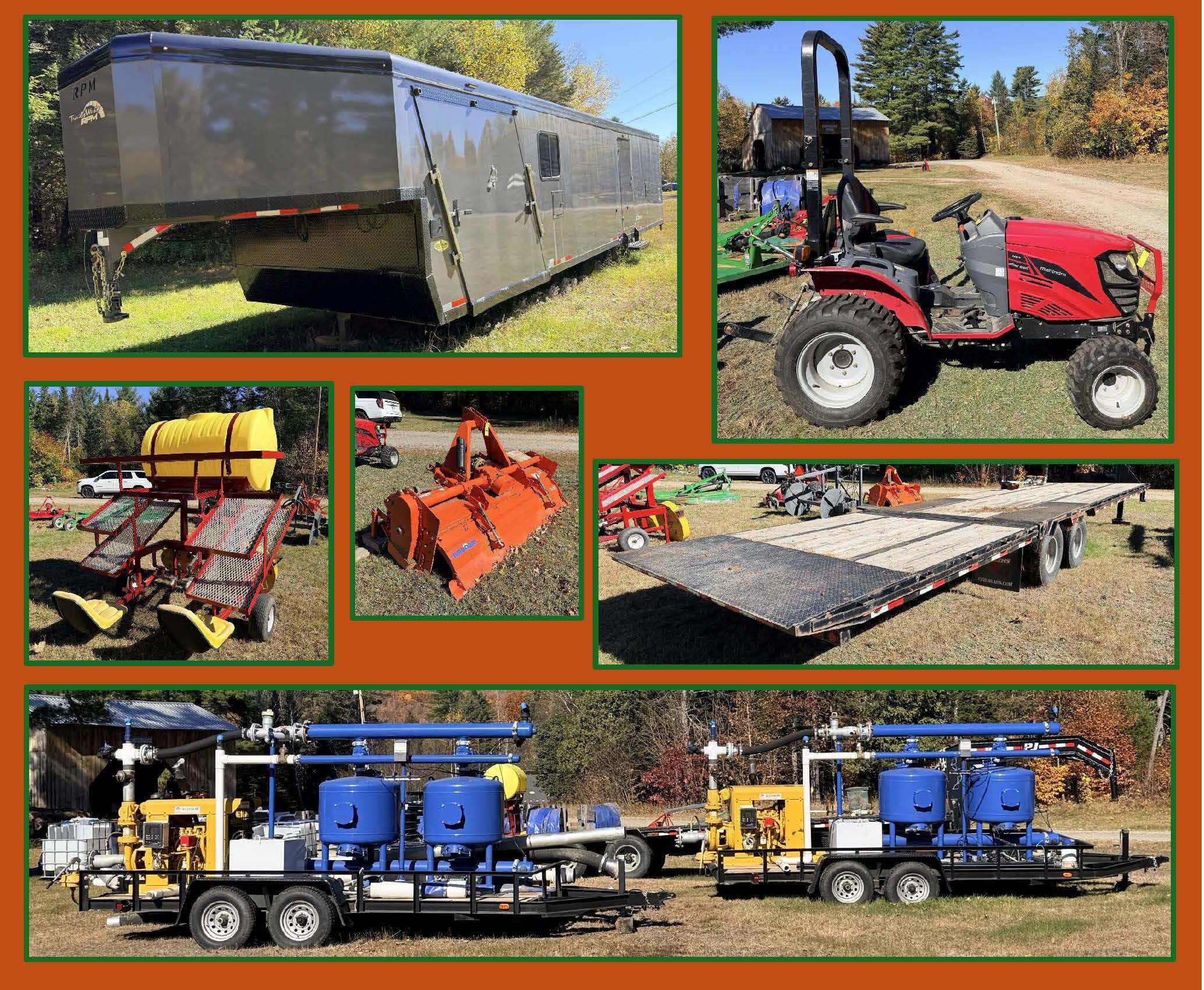 PUBLIC TIMED ONLINE AUCTION, IRRIGATION & FIELD EQUIPMENT, 4WD TRACTOR, (4) BUCKING MACHINES  Auction Photo