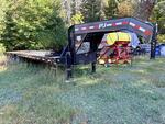 2018 PJ TRAILERS HYDRAULIC DOVETAIL GOOSENECK TRAILER