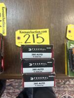 150 ROUNDS OF FEDERAL .380