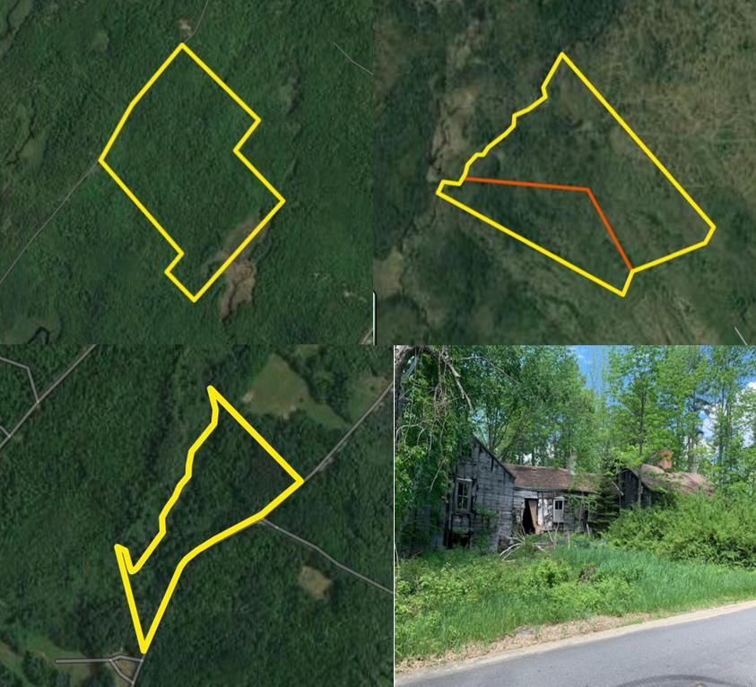 (3) Land Parcels Ranch Style Home Auction