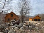 3BR Log Home, Garage, 3.9+/- Ac.. New Construction 90% Complete, Sunday River Mountain Views  Auction Photo